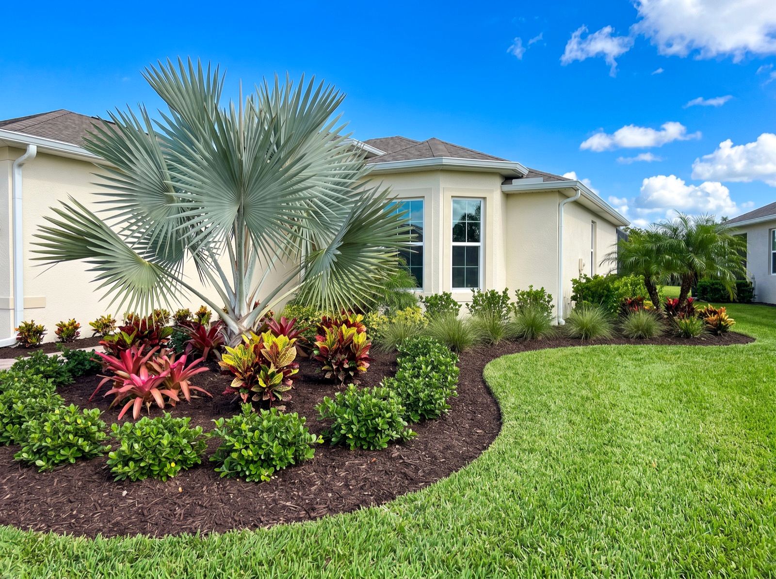Full design and installation. The plan, the plant material, the grade and the finished property.